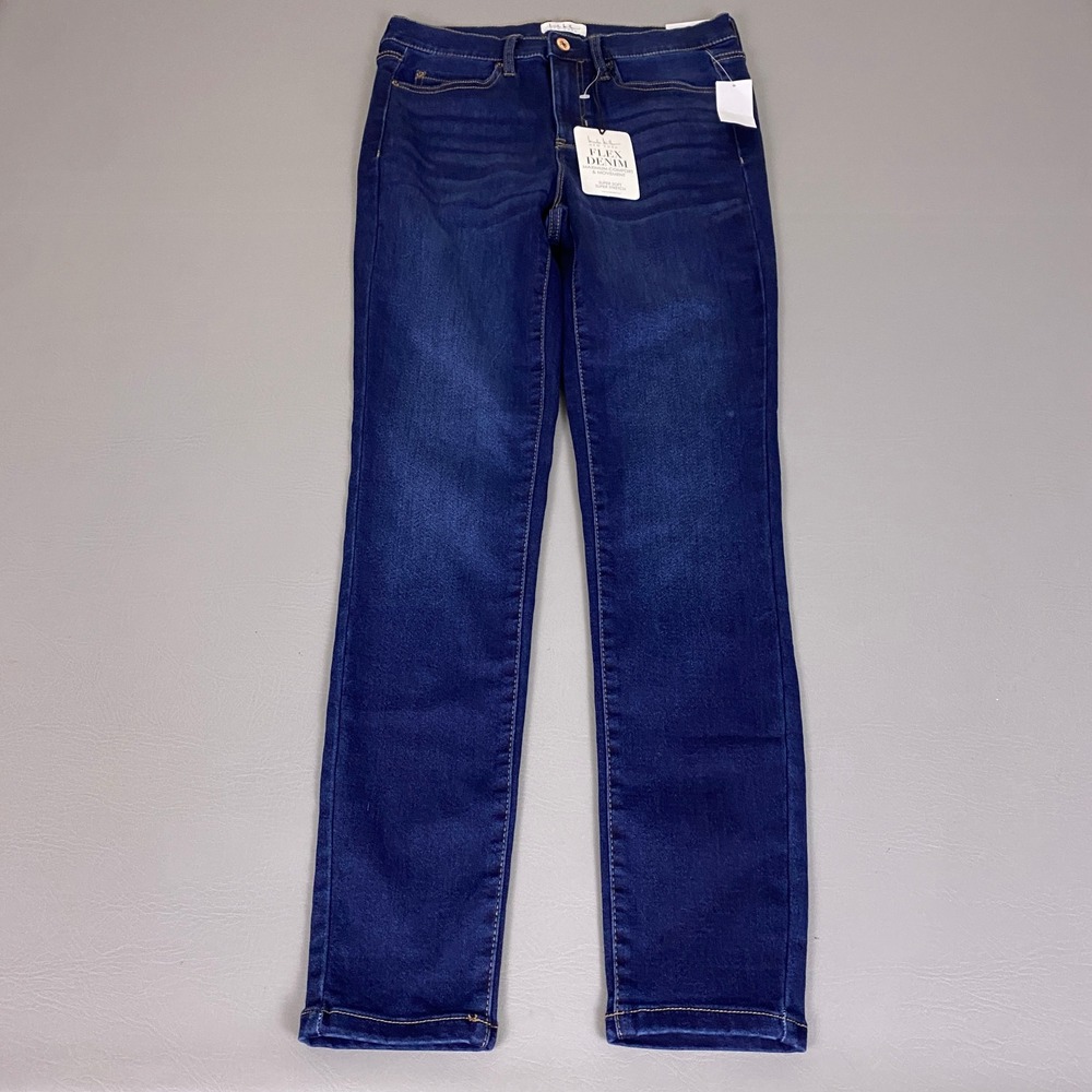 Nicole‎ Miller New York Soho High Rise Skinny Jeans Women's 8 Flex Dark Wash NWT